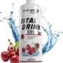 Best Body Nutrition Vital Drink ZEROP® – Cherry Syrup Sugar-Free – 1 L – 1:80 Makes 80 Litres of Ready Drink – Drink Concentrate with Fruit Juice – Taste for Water with Vitamins