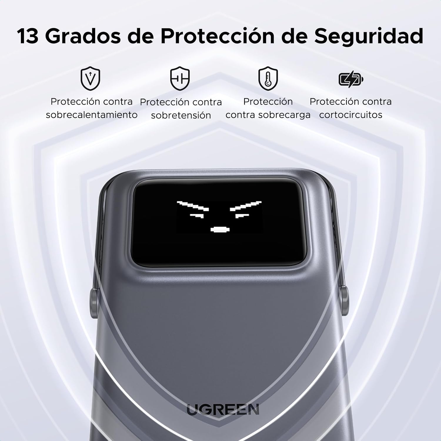 UGREEN Uno Qi2 15W Magnetic Power Bank 10000mAh, PD 20W Wireless Portable Charger with Display and Stand, Compatible with iPhone 16/15/14/13/12 Mini Plus Pro MAX (Black) - Image 6