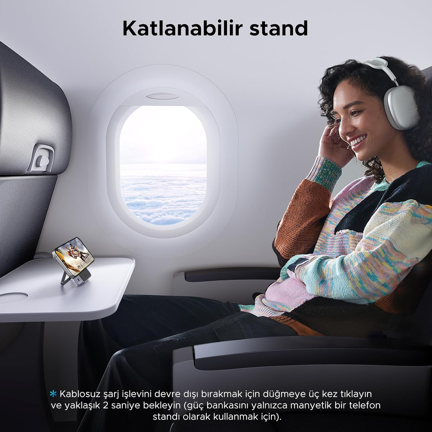 UGREEN Uno Qi2 15W Magnetic Power Bank 10000mAh, PD 20W Wireless Portable Charger with Display and Stand, Compatible with iPhone 16/15/14/13/12 Mini Plus Pro MAX (Black) - Image 3