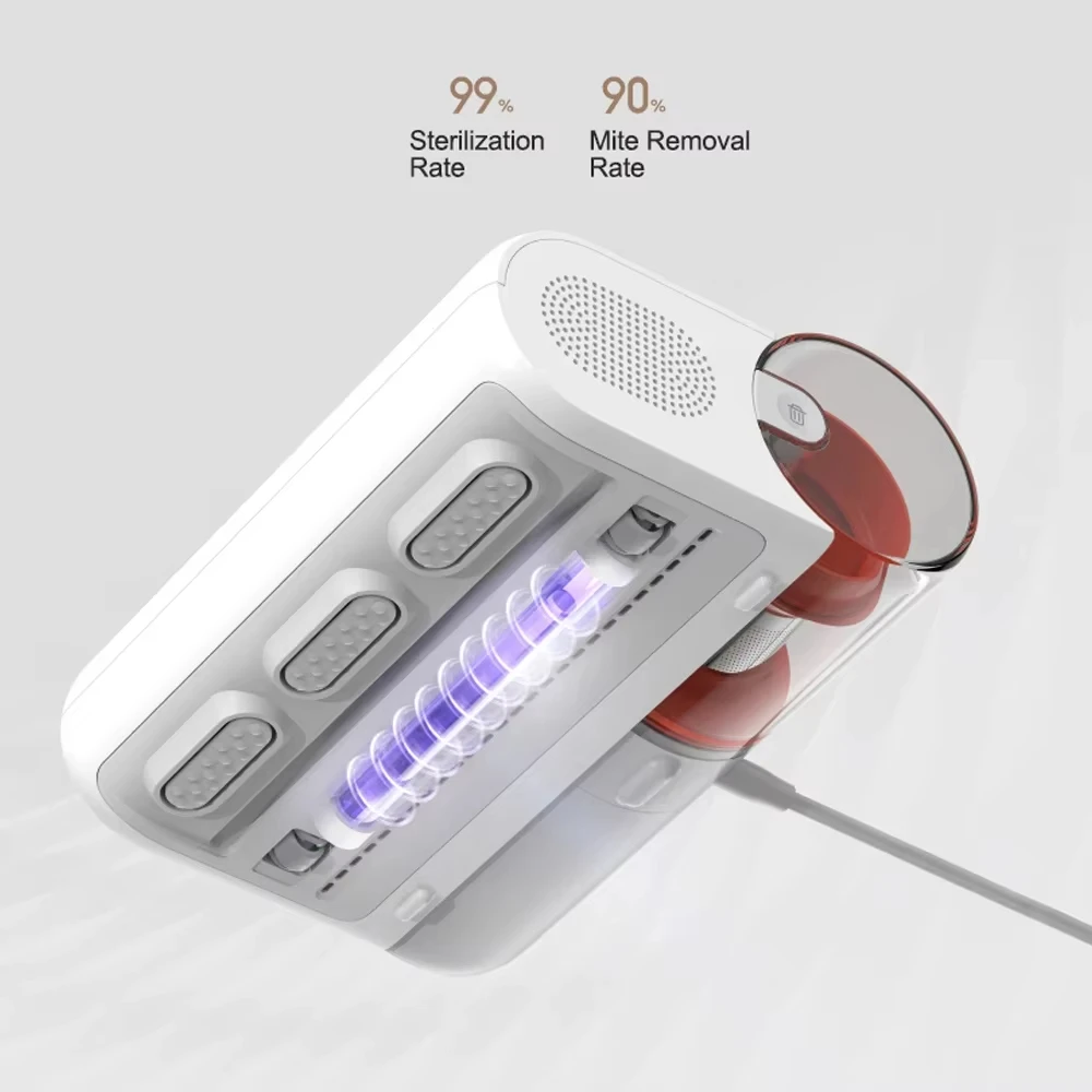 XIAOMI MIJIA Vacuum Mite Remover 2,With UV-C Light Mattress Vacuum Cleaner,12Kpa Suction Anti-allergen Bed Handheld Vacuums Home - Image 4