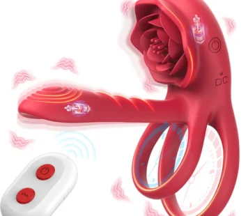 Penis Ring Vibrator Nine-frequency Dual Motor Two-point Vibration Delayed Ejaculation Enlarged Erection Sex Toy For Couples