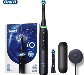 Oral-B iO5 Electric Toothbrush Rechargeable 3D Teeth Whitening Smart 5 Modes Ultimate Clean Replacement Brush Head Travel Case