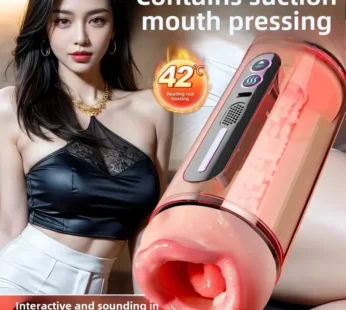 Male Masturbator Toys Automatic Masturbation Cup For Men Deep Throat Realistic Oral Vagina Blowjob Heating Vibrating Sex Machine